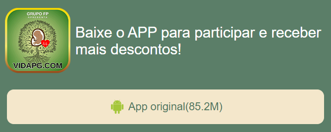 APP oficial da vidapg.com para mobile